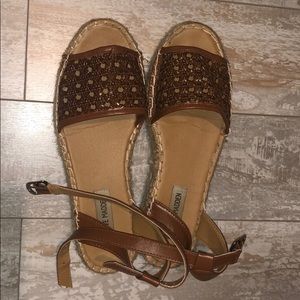 Steve Madden Brown Platform Sandals